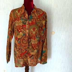 Lauren paisley blouse